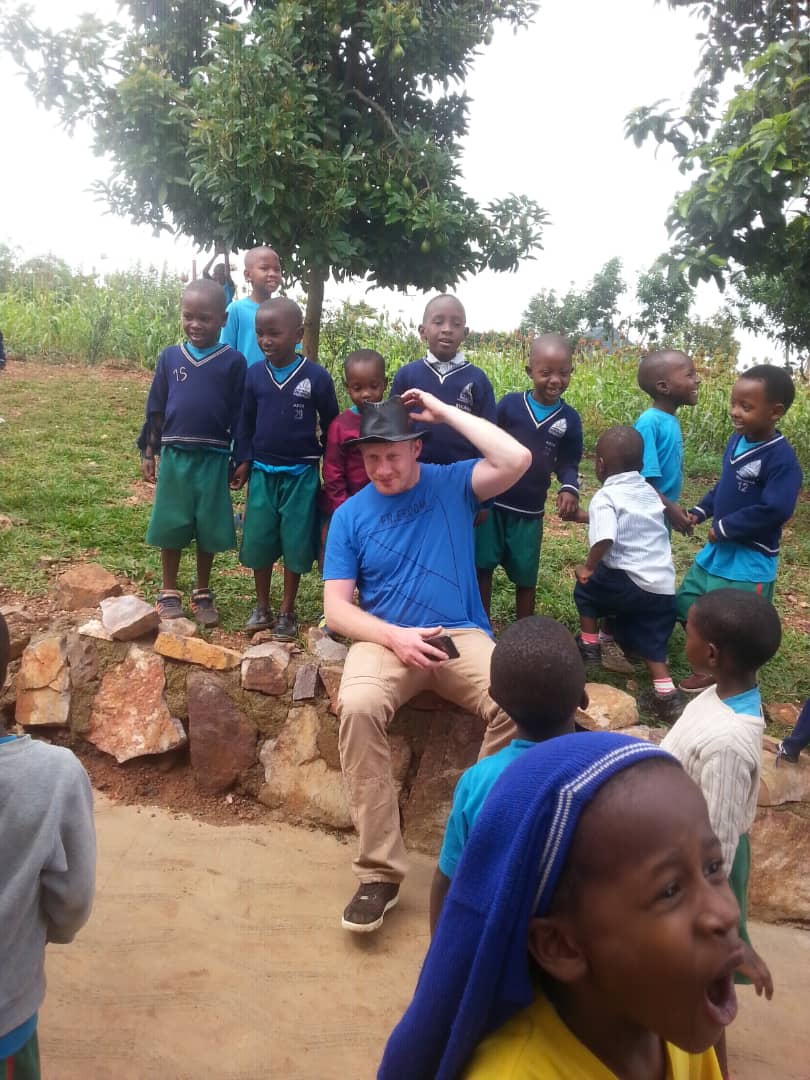 Interacting with the children